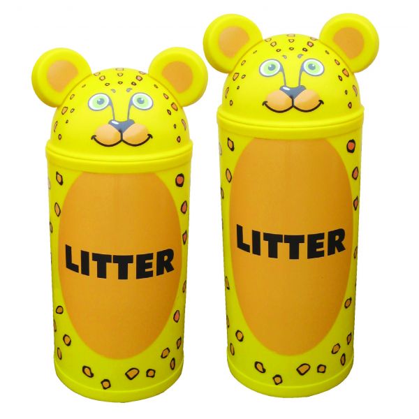 Animal Kingdom Leopard Litter Bin - Kingfisher Direct Ltd