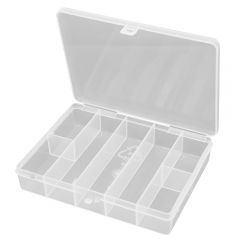 7 Compartment Transparent Accessories Organiser Case - Pack of 3