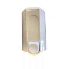 Wall Mounted White Plastic Soap Dispenser - 1.1 Litre Capacity
