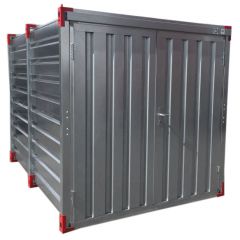 3m Flat Pack Storage Container with Double Wing Doors