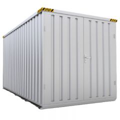 4m x 2m Flat Pack Storage Container with Double Wing Doors
