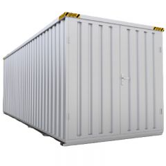 6m x 2m Flat Pack Storage Container with Double Wing Doors
