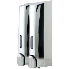 Tall Double Chrome Soap & Hand Sanitiser Dispenser - 760ml Capacity
