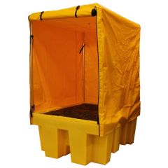 Covered Single IBC Spill Pallet - 1100 Litre Sump Capacity