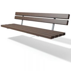 100% Recycled Plastic Prato Space Saving Bench