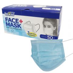 Type IIR 3-Ply Disposable Medical Face Mask - Pack of 50