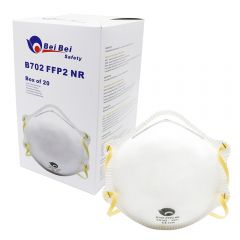 FFP2 Non-Valve Moulded Respirator Protective Face Mask - Pack of 20