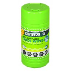 Dirteeze Glass & Plastic Trade Wipes - Tub of 80 Wipes