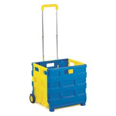 Blue & Yellow Economy Folding Box Truck - 25kg Capacity