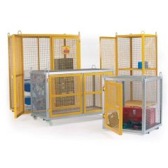 Gas Cylinder Steel Yellow Security Cage