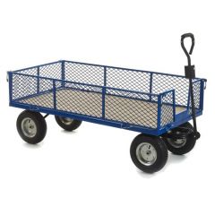 REACH Compliant Industrial General Purpose Truck with Mesh Sides and Puncture Proof Wheels - 500kg Capacity