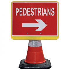 PortaCone Pedestrians Right Sign