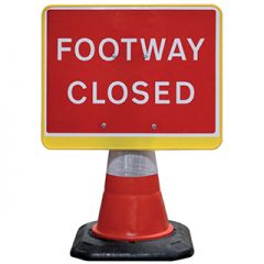 PortaCone Footway Closed Sign