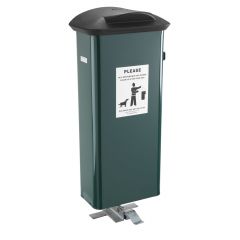 Pedal Operated Dog Waste Bin - 66 Litre
