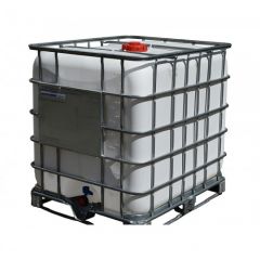 1000 Litre Reconditioned IBC - White - Steel Pallet - Grade A