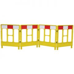 4-Gated Workgate System Yellow Panels reflective