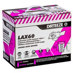 Lax 60 Low Lint Rag Replacement Box 150 sheets 30 x 50cm