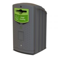 Envirobank Recycling Bin with Propellor Aperture - 240 Litre