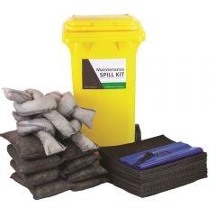 120 Litre Maintenance Spill Kit - Two Wheeled Bin