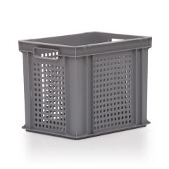 30L Euro Stacking Container - Perforated Sides & Solid Base - 400 x 300 x 325mm