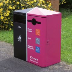 Middlesbrough Dual Litter & Recycling Bin - 224 Litre