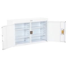 Double Door Steel Pharmacy Cabinet - 1000 x 300 x 600mm
