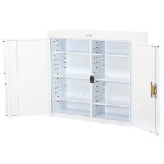 Double Door Steel Pharmacy Cabinet - 1000 x 300 x 900mm