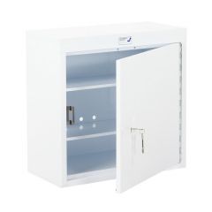 Single Door Steel Pharmacy Cabinet - 600 x 300 x 600mm