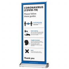 Infection Control Standing Banner - Office & Premises