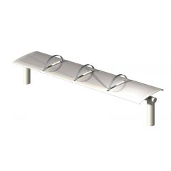 The Metro Stainless Steel Bench