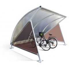 Moonshape Cycle Shelter with Cycle Rack