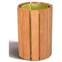 Cologne Timber Litter Bin - 60 Litre