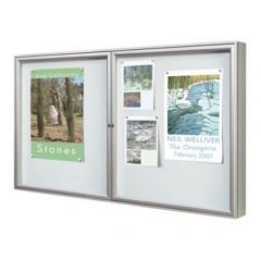 Outdoor Dual Door 1000 Series Poster Case - 24x A4