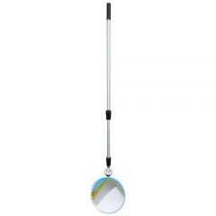 300mm Diameter Polymir Portable Inspection Mirror with 3 metre Telescopic Pole and LED Light
