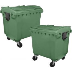 Taylor 660 Litre Wheeled Eco-Bin - x2 Containers