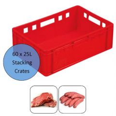 25 Litre HDPE Meat & Sausage Crates 