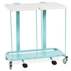 Bristol Maid Double Steel Sprung Frame Linen Trolley with Pedal Operated Lids