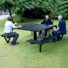 Steel Wheelchair Accessible Picnic Table