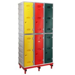 Extreme Modular Plastic Locker With Stand - Set Of 6