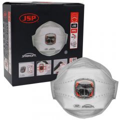 JSP Springfit™ 435ML FFP3 Disposable Face Mask With Typhoon™ Valve - Box of 10