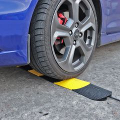 Black and Yellow Flexible Cable Protector - Sold Per Metre