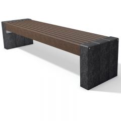 100% Recycled Plastic High Line Bench