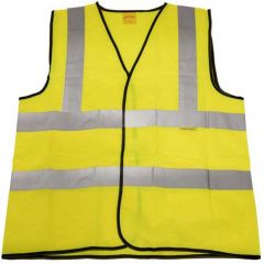 Hi-Vis Yellow Safety Waistcoat (Site and Road Use) - Class 2