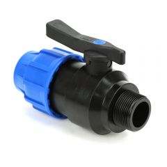 MDPE Ball Valve - Compression x Male BSP