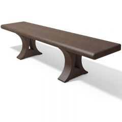 100% Recycled Plastic Mira Backless Bench