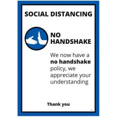 No Handshake A2 Poster - Office & Premises - Multipack