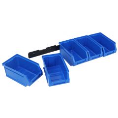 Wall Mounted Storage Parts Bins With Backboard